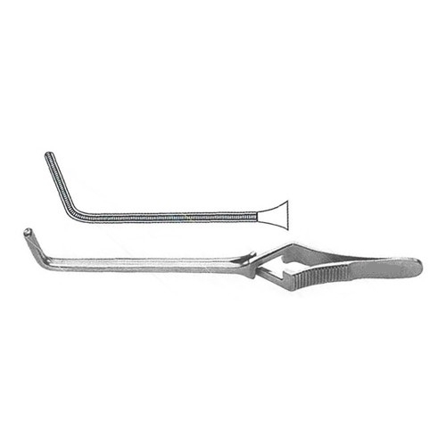 Gregory Internal Carotid Bulldog Clamp, Angled, Jaws 5.4 Cm Long, 4-1/4" (10.8 Cm)